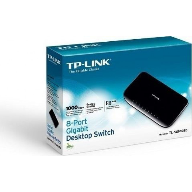 Switch TP-Link TL-SG1008D 8port 10/100/1000Mbps