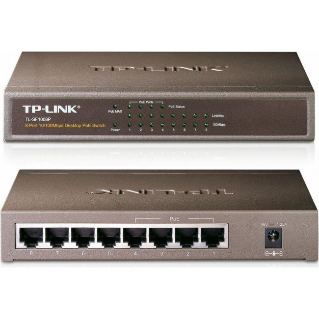 Switch TP-Link TL-SF1008P 8port 10/100Mbps POE