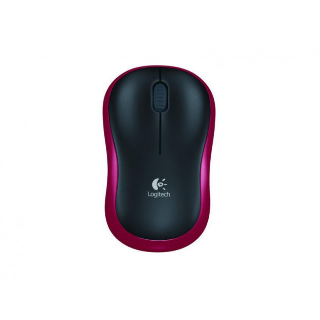 MOUSE LOGITECH WLESS M185 RED