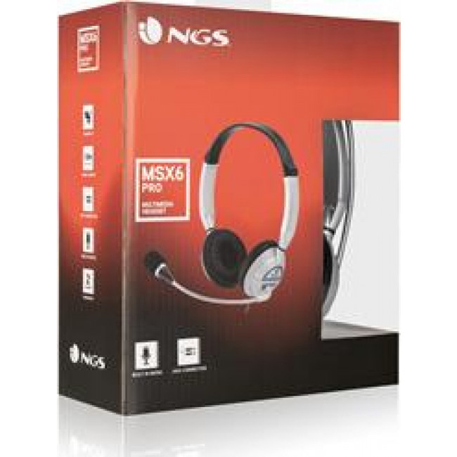 Headset NGS MSX6 PRO Silver
