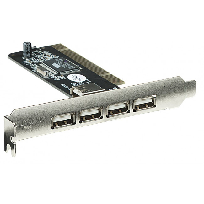 PCI Card Manhattan USB 2.0 4 x External + 1 x Internal