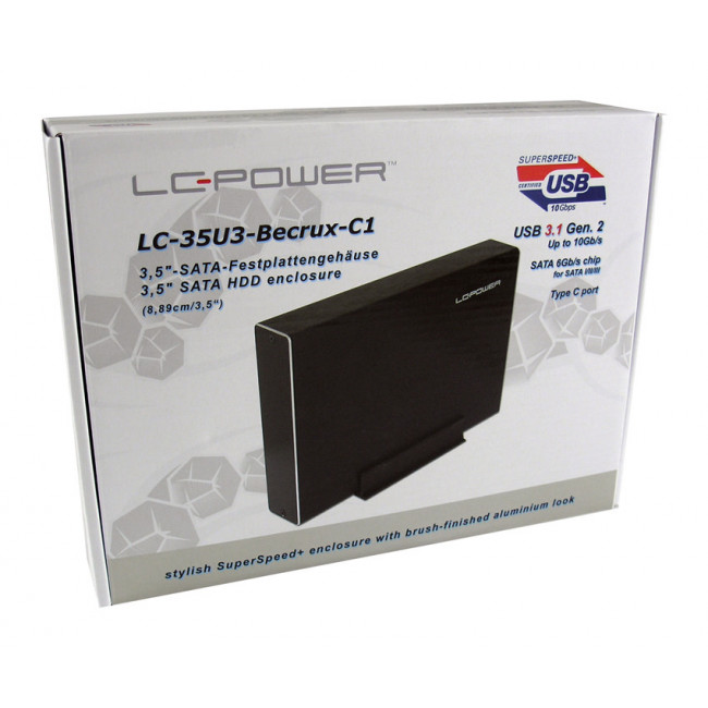 Enclosure LC-Power LC-35U3-Becrux-C1 3.5" Type C USB 3.1