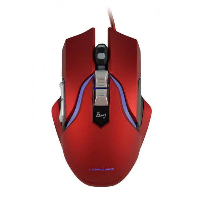 MOUSE GAMING LC-POWER OPTICAL USB 3500dpi [m715r] RED
