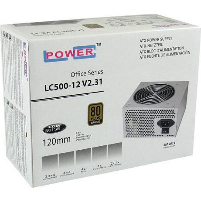 PSU LC-Power Office Series LC500-12 V2.31 400W APFC ATX 80+ Bronze