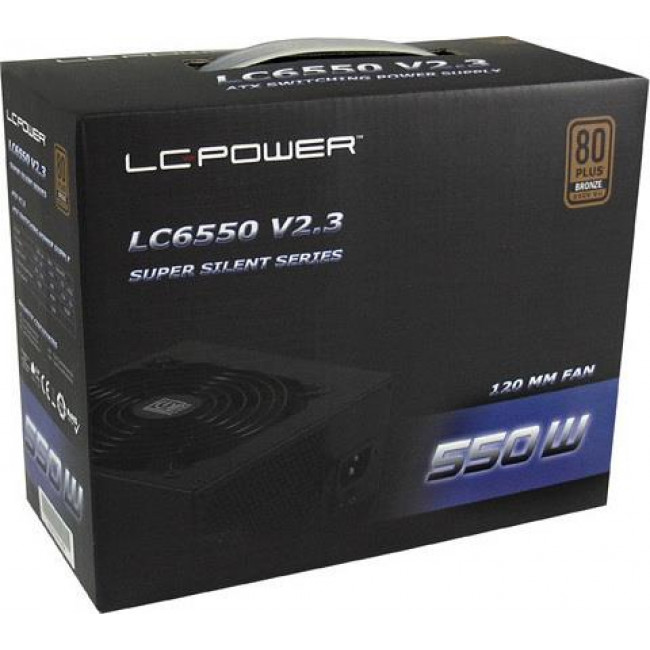 PSU LC-Power Super Silent Series LC6550 V2.3 550w ATX APFC 80+ Bronze