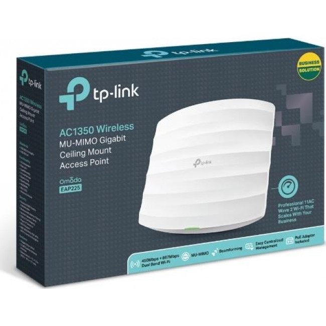 Access Point TP-Link EAP225 Wireless MU-MIMO Gigabit Ceiling Mount Access Point AC 1350 v5