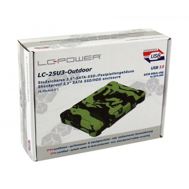 Enclosure LC-Power LC-25U3-Outdoor 2,5" USB 3.0