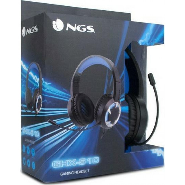 Headset Gaming NGS GHX-510 PC/PS4/XBOX ONE With LED Lights Black/Blue