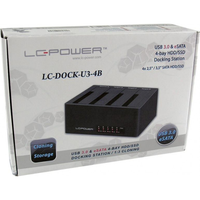Docking Station LC-Power LC-DOCK-U3-4B 4 x 2.5"/3.5" SATA USB 3.0