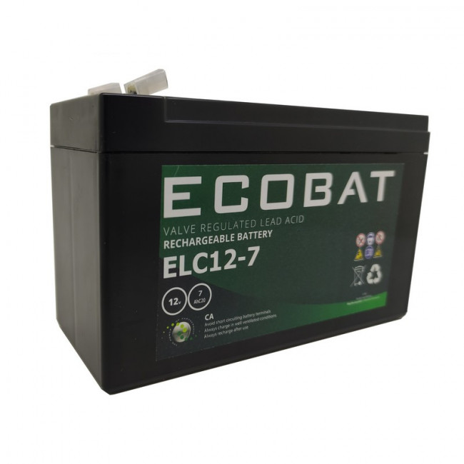 BATTERY UPS ECOBAT 12V-7.2Ah F2 VRLA