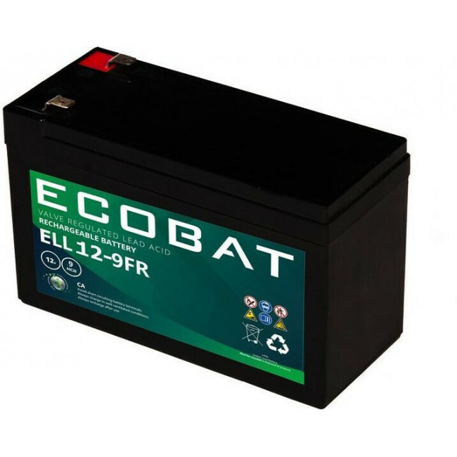 BATTERY UPS ECOBAT 12V-9.0Ah FR VRLA