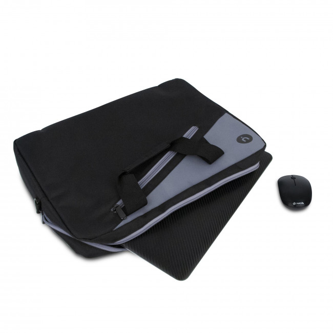 Τσάντα Laptop NGS Monray Master Kit Ginger Black + Mouse Fog Black