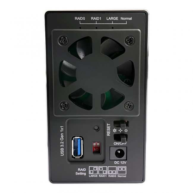 Enclosure LC-Power LC-35U3-raid-2 2 x 3,5" USB 3.2 RAID 0/1