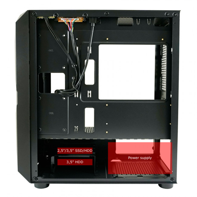 Case LC-Power Gaming 712MB Polynom X Micro Tempered Glass