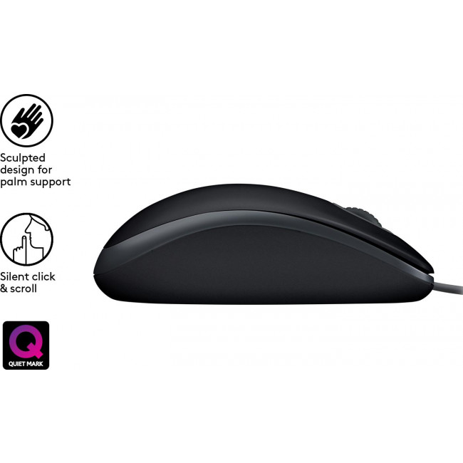 MOUSE Logitech B110 Silent WIRED OPTICAL 3y