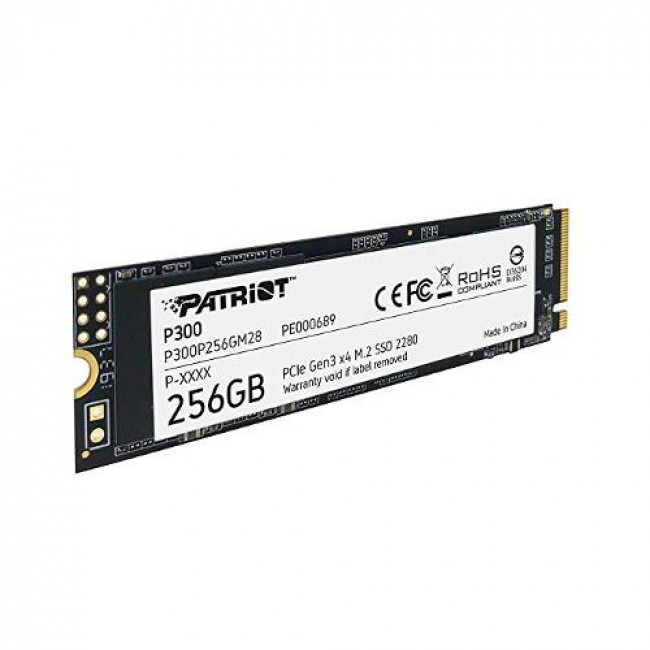 SSD Patriot P300 256GB M2/2280 PCIe3x4/NVMe 1700/1100MBs