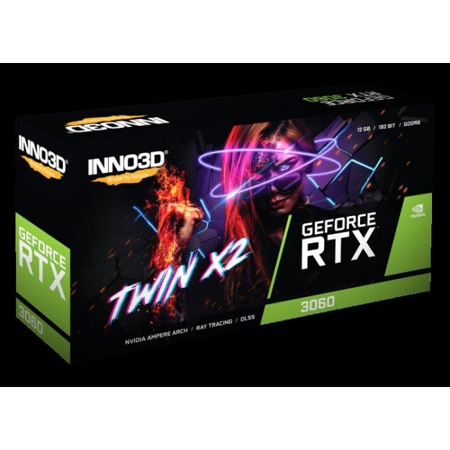 VGA Inno3D GeForce RTX 3060 12GB GDDR6 Twin X2 OC