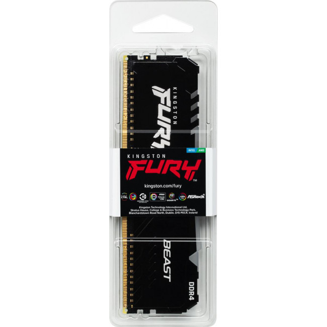 RAM Kingston Fury Beast RGB 16GB DDR4 3200MHz CL6 DIMM