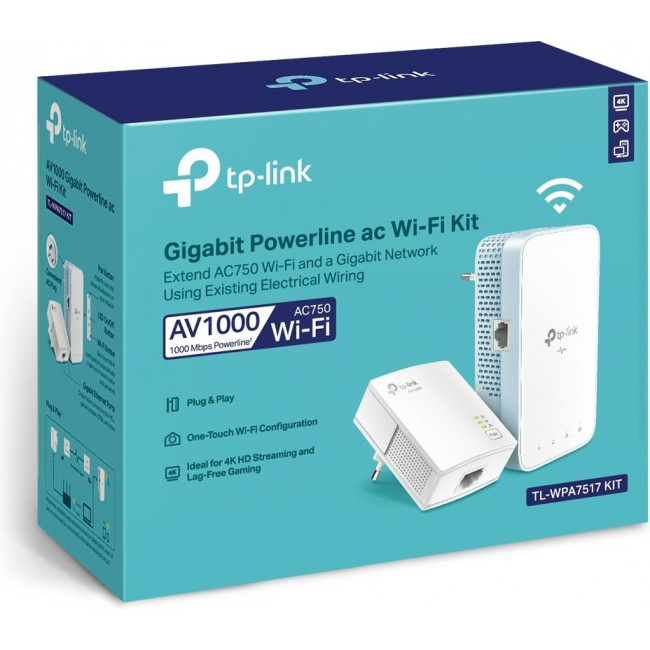 POWERLINE TP-LINK AV600 WiFi TL-WPA4220KIT 2p