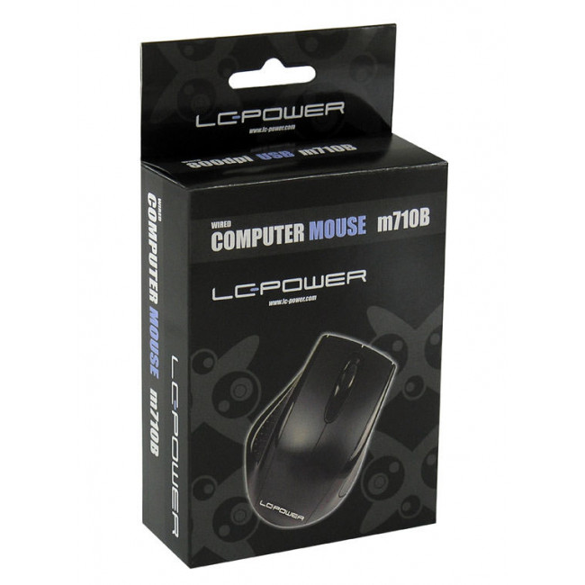 MOUSE LC-POWER OPTICAL USB 800dpi [m710b] BK