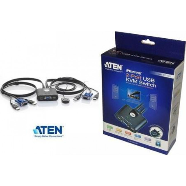 KVM ATEN 2-PORT USB SWITCH 2PC-1XP CS22U