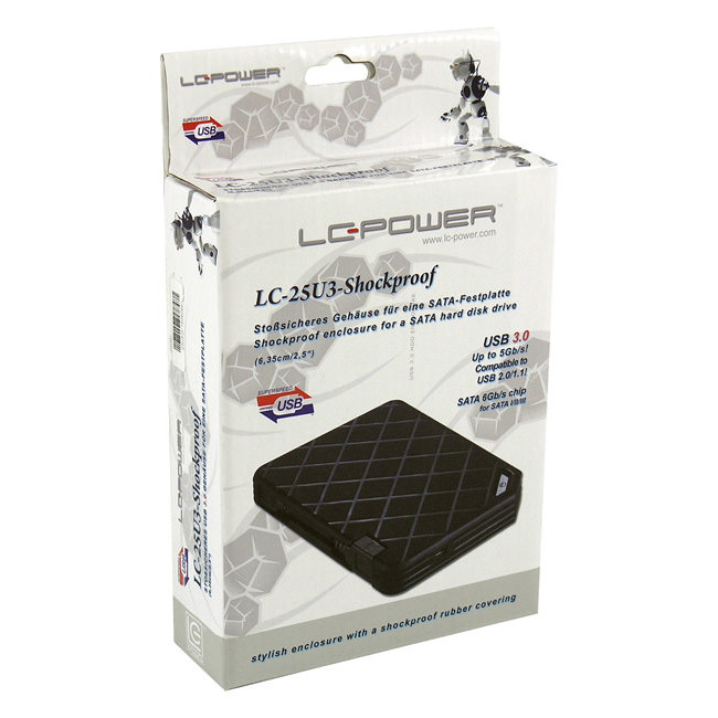 Enclosure LC-Power LC-25U3-Shockproof 2,5" USB 3.0