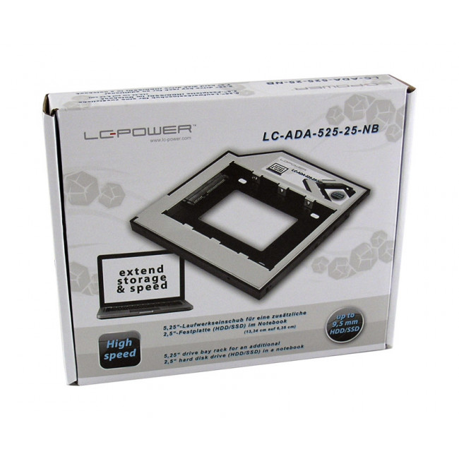 HDD LC-POWER DRIVE BAY RACK 2nd HDD Hx 9.5mm