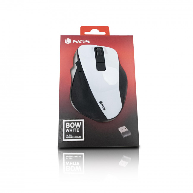 MOUSE NGS WLESS OPTICAL 2,4GHz [BOW] WHITE