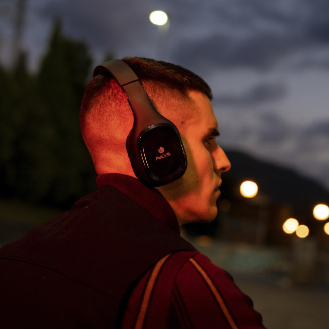 Ακουστικά Bluetooth NGS Artica Sloth με λειτουργία Hands Free Black