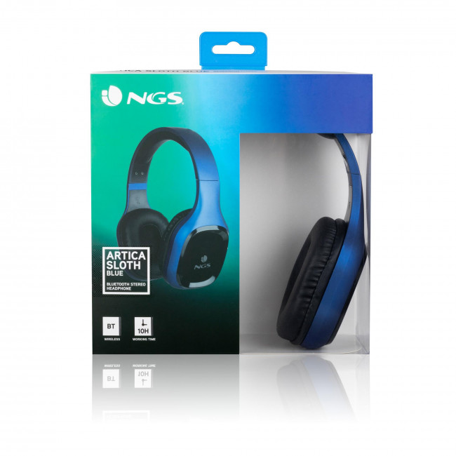 Ακουστικά Bluetooth NGS Artica Sloth με λειτουργία Hands Free Blue