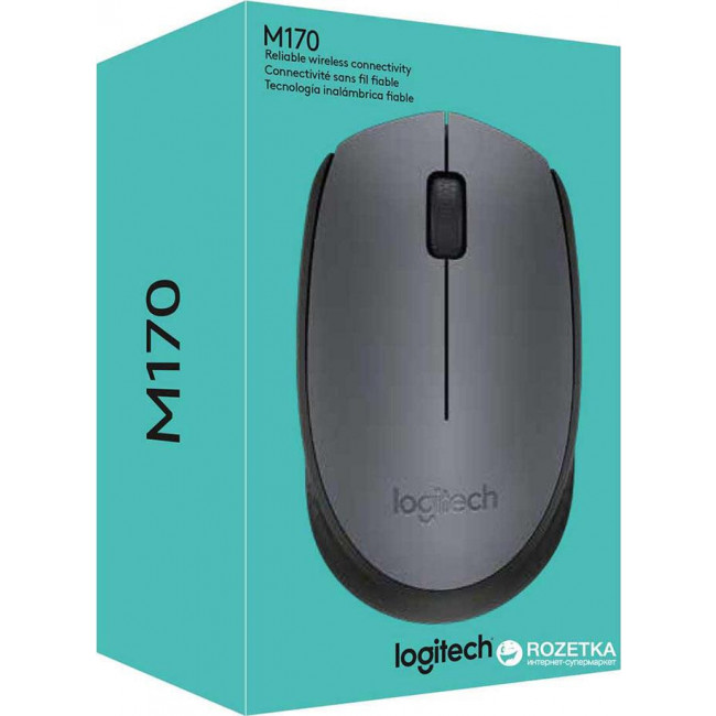 MOUSE LOGITECH M170 WLESS Black