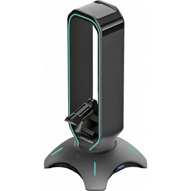 Headphone Holder LC-Power HEAD-BUNGEE with USB Hub + Mouse Bungee RGB
