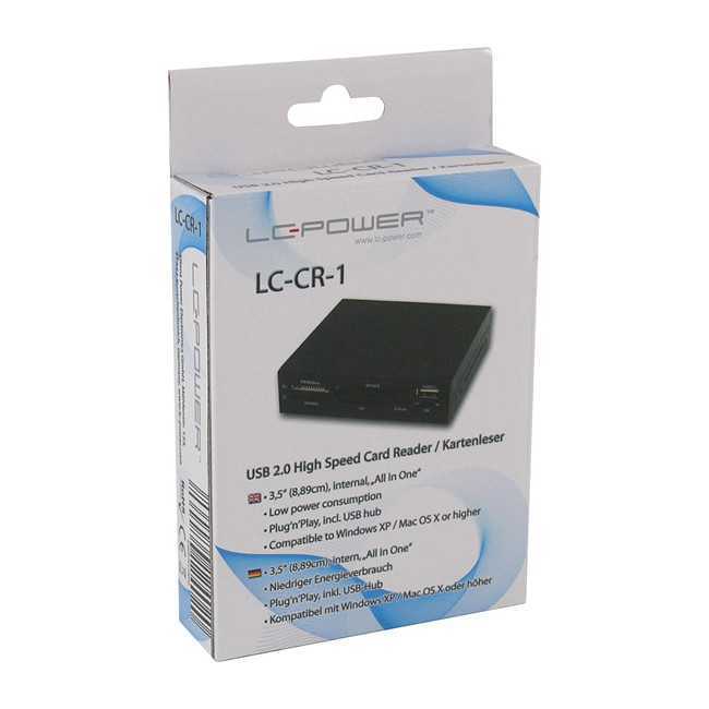 CARD READER LC-POWER AIO USB 2.0 for a 3,5 drive bay