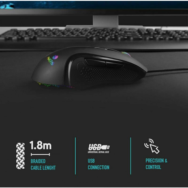 MOUSE LED GAMING NGS GMX-125 WIRED 7200dpi