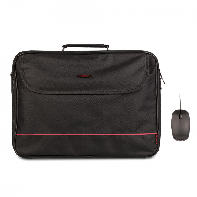 ΤΣΑΝΤΑ NB MONRAY [BUREAU KIT 16"] + wired MOUSE Black