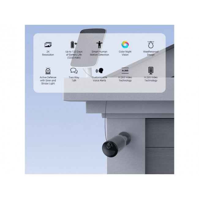 IP CAMERA HIKVISION-EZVIZ CAMERA CS-EB3 2K 5200mAh 3MP WIFI
