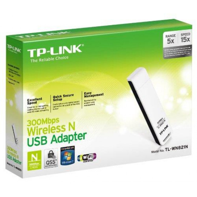 Wi-Fi USB Adapter TP-Link TL-WN821N Nano Adapter 150Mbps (v6)