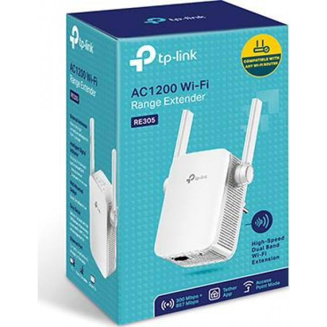 WI-FI RANGE EXTENDER TP-LINK REPEATER RE305 AC1200 Mesh Wi-Fi