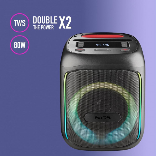 Bluetooth Speaker NGS [Wild Swag Go] TWS 80W USB-AUX IN-TF