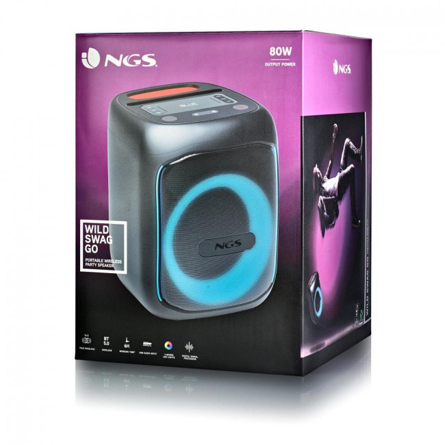 Bluetooth Speaker NGS [Wild Swag Go] TWS 80W USB-AUX IN-TF