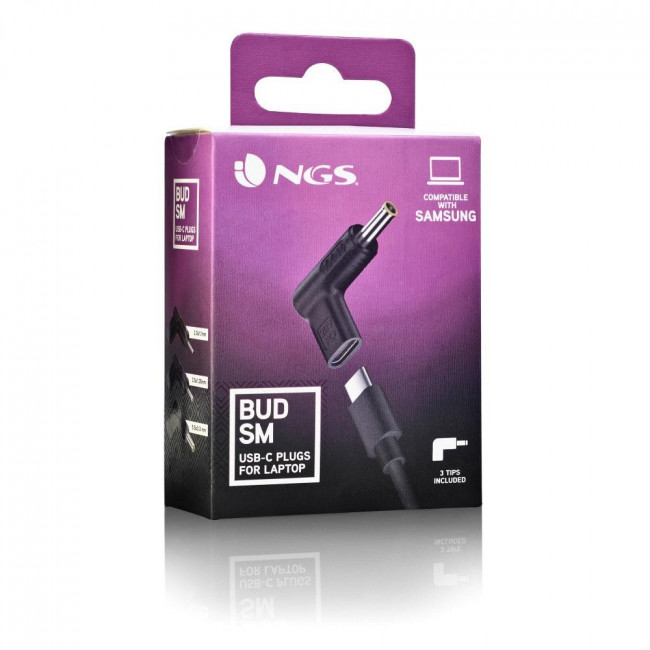 Αντάπτορες Φόρτισης NGS BUD-SM Σετ 3 Charging Tips για Samsung Laptops