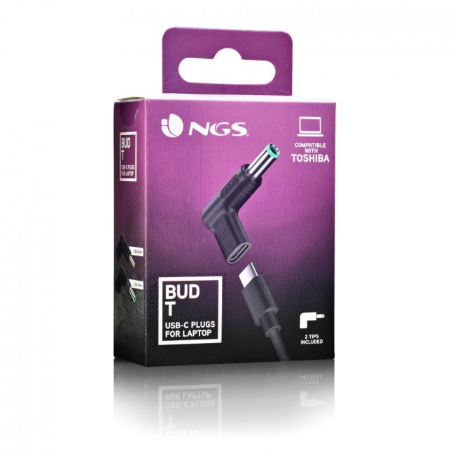 Αντάπτορες Φόρτισης NGS BUD-T Σετ 2 Charging Tips για Toshiba Laptops