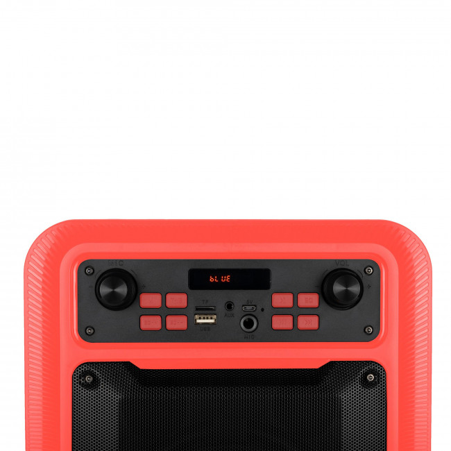 Bluetooth Speaker NGS [ROLLER LINGO] 20W PORTABLE TWS USB/TF/AUX IN -WITH MIC Red
