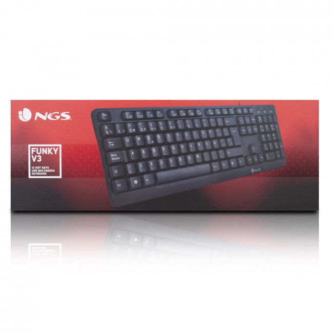 Keyboard NGS FUNKY V3 Multimedia with 12 HOT KEYS