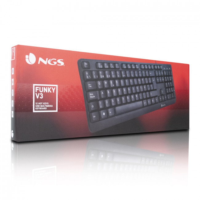 Keyboard NGS FUNKY V3 Multimedia with 12 HOT KEYS