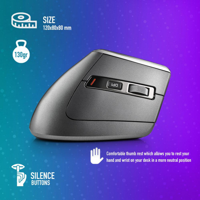 Mouse NGS Evo Karma Rechargeable Ergonomic Wireless