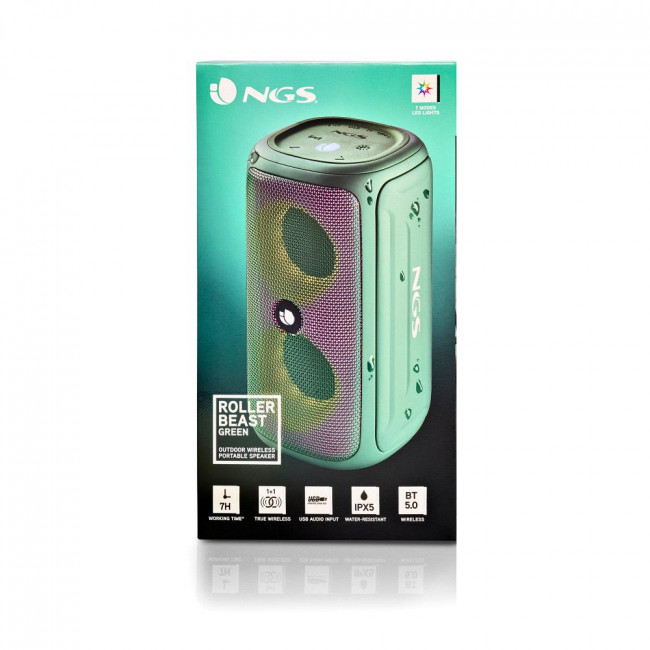 Bluetooth Speaker NGS [ROLLER BEAST] 32W Waterproof Green