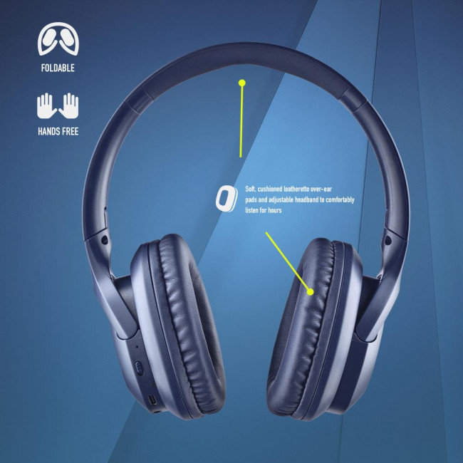 Ακουστικά Bluetooth NGS Artica Greed με λειτουργία Hands Free Blue