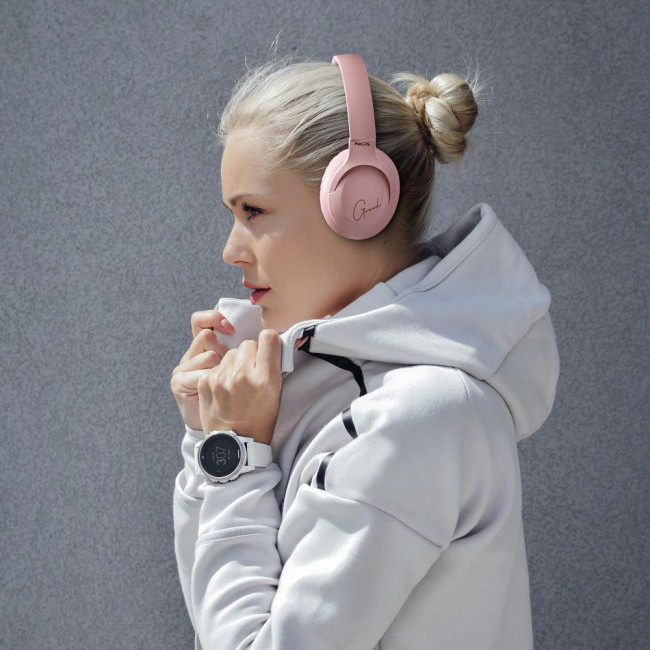 Ακουστικά Bluetooth NGS Artica Greed με λειτουργεία Hands Free Pink