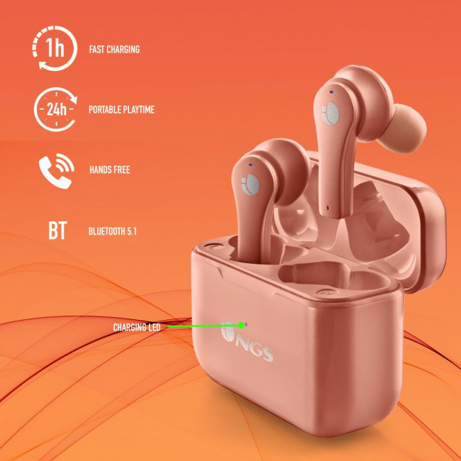 Handsfree Bluetooth NGS Artica Bloom Coral